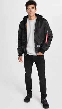 Alpha Industries MA-1 Hooded Battlewash Bomber Jacket -Shopbop aindu301821dd6c 1665579806805 2 0. UX357 QL90