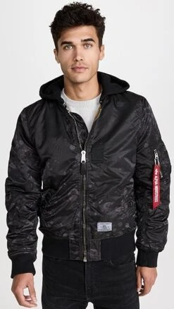 Alpha Industries MA-1 Hooded Battlewash Bomber Jacket -Shopbop aindu301821dd6c 1665579808373 2 0. UX357 QL90