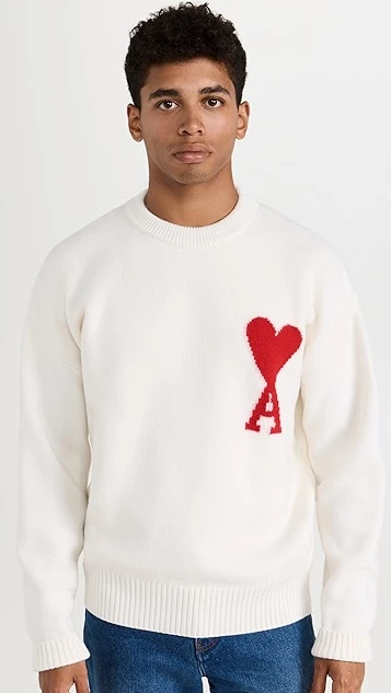 AMI Adc Crewneck Sweater 9 AMI Adc Crewneck Sweater - Image 7