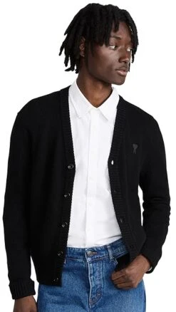 AMI Tonal ADC Cardigan -Shopbop amiii308981cd2d 1666208595206 2 0. UX357 QL90