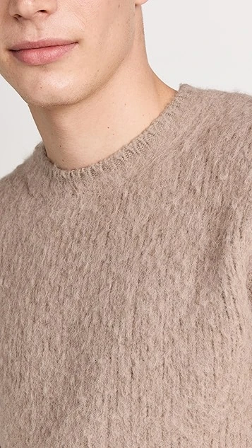 AMI Brushed Crewneck Sweater 7 AMI Brushed Crewneck Sweater - Image 5