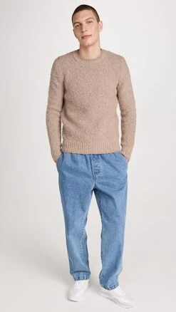 AMI Brushed Crewneck Sweater 12 AMI Brushed Crewneck Sweater -Shopbop amiii3090758730 1659466591349 2 0. UX357 QL90