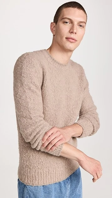 AMI Brushed Crewneck Sweater 3 AMI Brushed Crewneck Sweater
