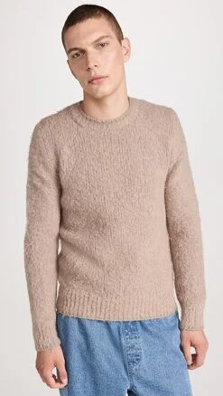 AMI Brushed Crewneck Sweater 14 AMI Brushed Crewneck Sweater -Shopbop amiii3090758730 1659466591682 2 0. UX357 QL90