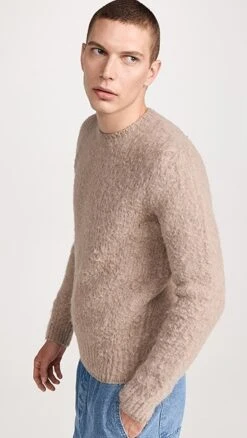 AMI Brushed Crewneck Sweater 11 AMI Brushed Crewneck Sweater -Shopbop amiii3090758730 1659466592330 2 0. UX357 QL90