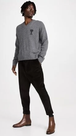 AMI Carrot Oversized Trousers -Shopbop amiii309271cd2d 1666208752164 2 0. UX357 QL90