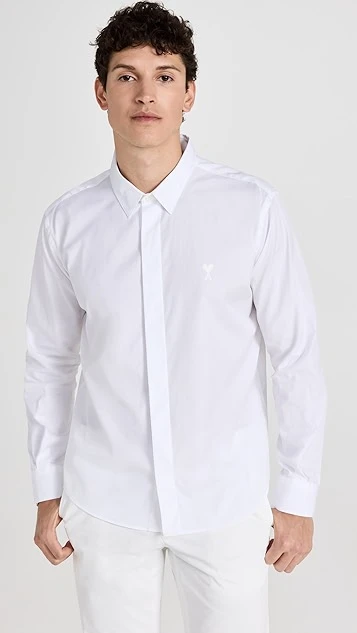 AMI Tonal Ami De Coeur Shirt 8 AMI Tonal Ami De Coeur Shirt - Image 6