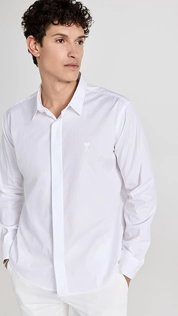 AMI Tonal Ami De Coeur Shirt 3 AMI Tonal Ami De Coeur Shirt