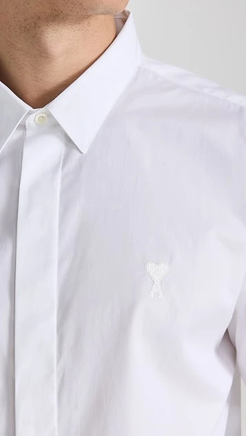 AMI Tonal Ami De Coeur Shirt 7 AMI Tonal Ami De Coeur Shirt - Image 5