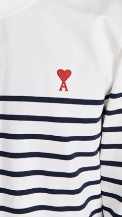 AMI Ami De Coeur Mariniere Shirt -Shopbop amiii309531eeee 1681578645600 2 0. UX357 QL90