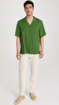 AMI Camp Collar Shirt -Shopbop amiii3096215b55 1682627684584 2 0. UX357 QL90