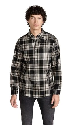 Alex Mill Mill Shirt In Black/Ivory Tartan -Shopbop amill303281b2e4 1666716765339 2 0. UX357 QL90