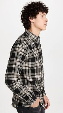 Alex Mill Mill Shirt In Black/Ivory Tartan -Shopbop amill303281b2e4 1666716765525 2 0. UX357 QL90