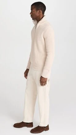 Alex Mill Half Zip Sweater In Chunky Cotton -Shopbop amill3036314a9b 1675285555736 2 0. UX357 QL90