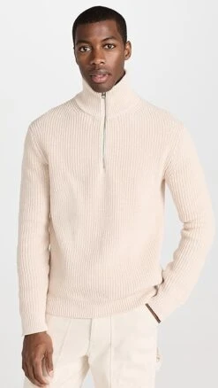 Alex Mill Half Zip Sweater In Chunky Cotton -Shopbop amill3036314a9b 1675285555818 2 0. UX357 QL90