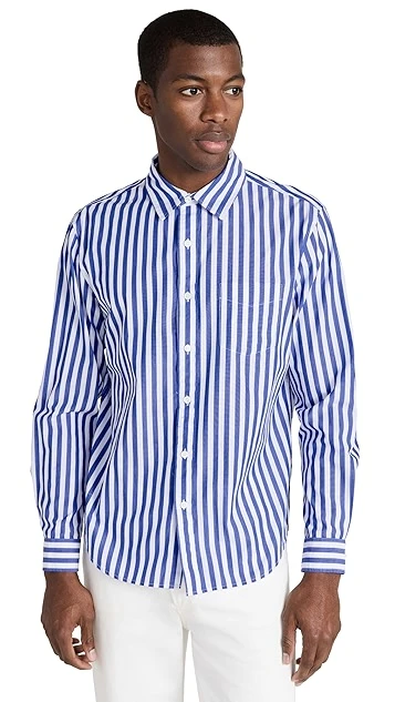 Alex Mill Mill Shirt In Wide Striped Portuguese Poplin 8 Alex Mill Mill Shirt In Wide Striped Portuguese Poplin - Image 6