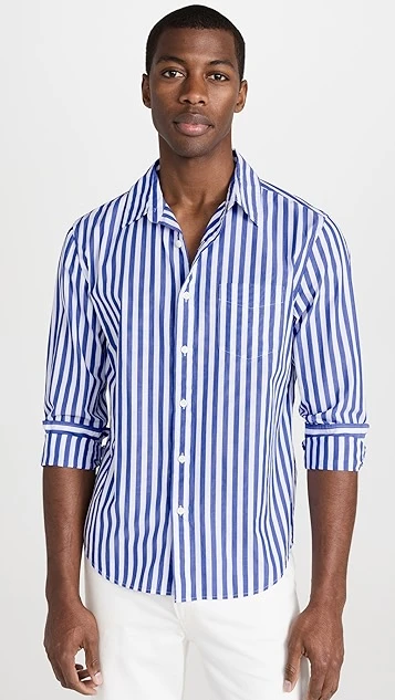 Alex Mill Mill Shirt In Wide Striped Portuguese Poplin 3 Alex Mill Mill Shirt In Wide Striped Portuguese Poplin