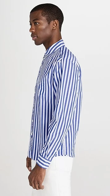 Alex Mill Mill Shirt In Wide Striped Portuguese Poplin 5 Alex Mill Mill Shirt In Wide Striped Portuguese Poplin - Image 3