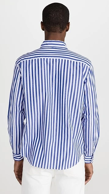 Alex Mill Mill Shirt In Wide Striped Portuguese Poplin 4 Alex Mill Mill Shirt In Wide Striped Portuguese Poplin - Image 2