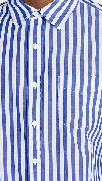 Alex Mill Mill Shirt In Wide Striped Portuguese Poplin 7 Alex Mill Mill Shirt In Wide Striped Portuguese Poplin - Image 5