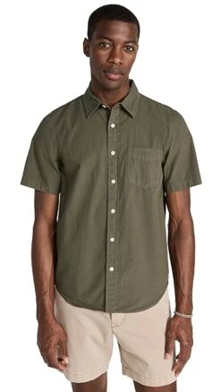 Alex Mill Short Sleeve Mill Shirt -Shopbop amill3037123100 1680116698153 2 1. UX357 QL90