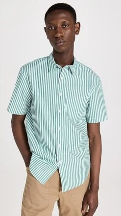 Alex Mill Short Sleeve Mill Shirt In Stripe