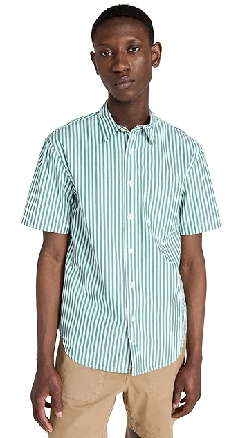 Alex Mill Short Sleeve Mill Shirt In Stripe 8 Alex Mill Short Sleeve Mill Shirt In Stripe - Image 6