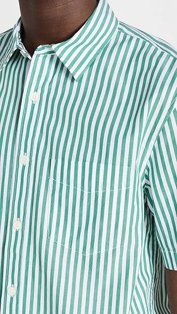 Alex Mill Short Sleeve Mill Shirt In Stripe 7 Alex Mill Short Sleeve Mill Shirt In Stripe - Image 5