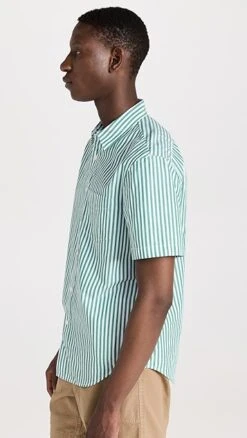 Alex Mill Short Sleeve Mill Shirt In Stripe 11 Alex Mill Short Sleeve Mill Shirt In Stripe -Shopbop amill3039512416 1684186645324 2 0. UX357 QL90