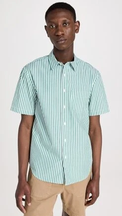 Alex Mill Short Sleeve Mill Shirt In Stripe 15 Alex Mill Short Sleeve Mill Shirt In Stripe -Shopbop amill3039512416 1684186645408 2 0. UX357 QL90
