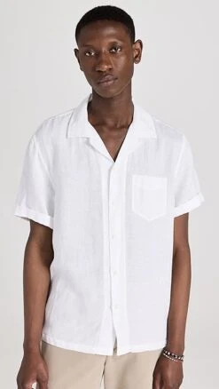 Alex Mill Camp Shirt In Linen -Shopbop amill303971577e 1684254200712 2 0. UX357 QL90