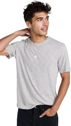 ATM Anthony Thomas Melillo Slub Short Sleeve Crew Neck -Shopbop atman3074610495 1660670887365 2 0. UX357 QL90