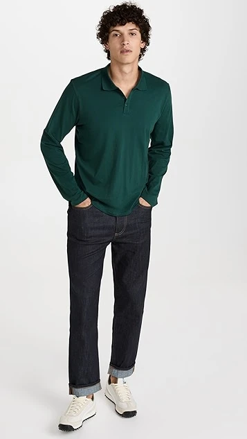 ATM Anthony Thomas Melillo Classic Jersey Long Sleeve Polo 6 ATM Anthony Thomas Melillo Classic Jersey Long Sleeve Polo - Image 4