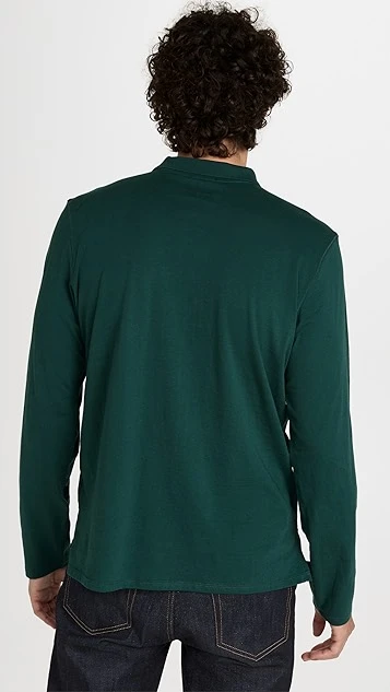 ATM Anthony Thomas Melillo Classic Jersey Long Sleeve Polo 4 ATM Anthony Thomas Melillo Classic Jersey Long Sleeve Polo - Image 2