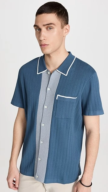 Banks Journal Alfie Short Sleeve Knit Shirt 9 Banks Journal Alfie Short Sleeve Knit Shirt - Image 7