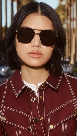 Bottega Veneta Oversized Geometric Aviators -Shopbop botte300281e79c 1678460884686 2 0. UX357 QL90