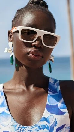 Bottega Veneta Sporty Mix Materials Sunglasses