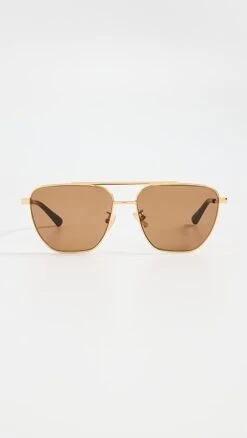 Bottega Veneta Light Ribbon Double Bridge Aviators