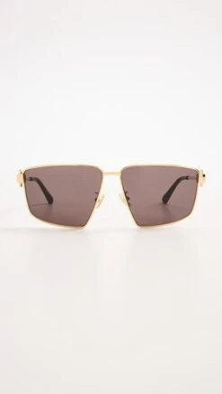 Bottega Veneta New Triangle Metal Sunglasses