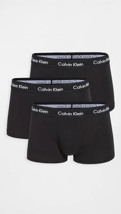 Calvin Klein Underwear Cotton Stretch 3-Pack Low Rise Trunks