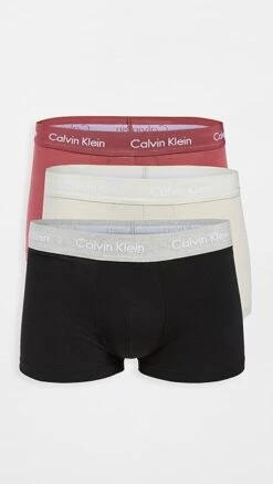 Calvin Klein Underwear 3 Pack Low Rise Trunks