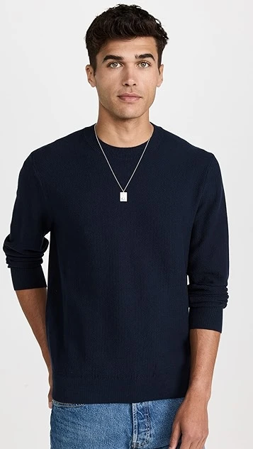 Club Monaco Long Sleeve Texture Crew Sweater 3 Club Monaco Long Sleeve Texture Crew Sweater