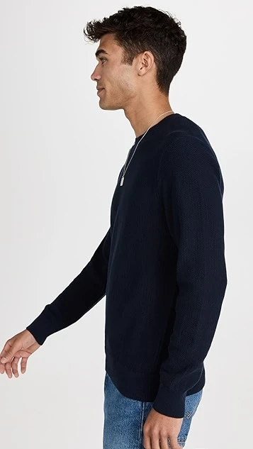 Club Monaco Long Sleeve Texture Crew Sweater 5 Club Monaco Long Sleeve Texture Crew Sweater - Image 3