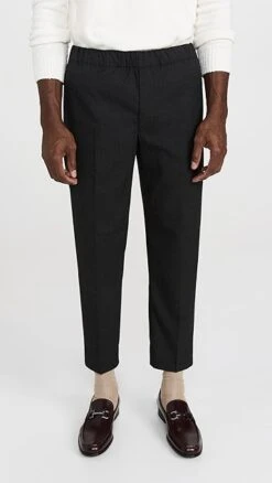 Club Monaco Textured Elasticated Trousers 14 Club Monaco Textured Elasticated Trousers -Shopbop clubm4454427372 1669837746548 2 0. UX357 QL90