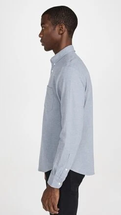 Club Monaco Long Sleeve Slim Jaspe Shirt 11 Club Monaco Long Sleeve Slim Jaspe Shirt -Shopbop clubm445531a569 1669761585146 2 0. UX357 QL90