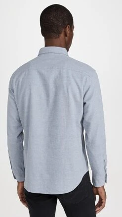 Club Monaco Long Sleeve Slim Jaspe Shirt 10 Club Monaco Long Sleeve Slim Jaspe Shirt -Shopbop clubm445531a569 1669761585252 2 0. UX357 QL90