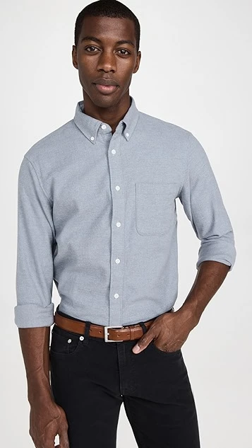 Club Monaco Long Sleeve Slim Jaspe Shirt 3 Club Monaco Long Sleeve Slim Jaspe Shirt