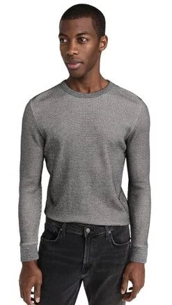 Club Monaco Thermal Long Sleeve Crewneck Sweater -Shopbop clubm445551071b 1669742317995 2 0. UX357 QL90