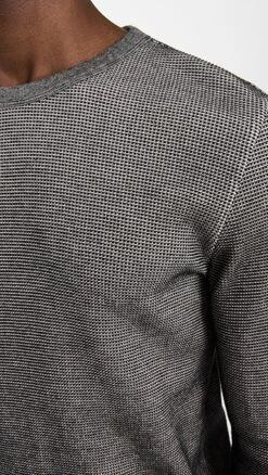 Club Monaco Thermal Long Sleeve Crewneck Sweater -Shopbop clubm445551071b 1669742318677 2 0. UX357 QL90