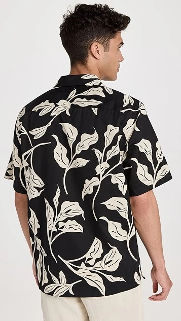 Club Monaco Short Sleeve Lily Stencil Shirt 4 Club Monaco Short Sleeve Lily Stencil Shirt - Image 2